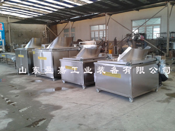 魷魚解凍風(fēng)干油炸生產(chǎn)線